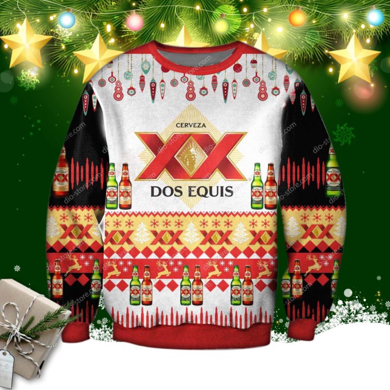 Dos Equis Beer Ugly Christmas Sweatshirt
