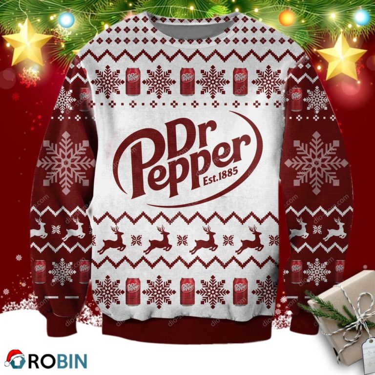 Dr Pepper Ugly Christmas Sweatshirt, Sweater