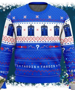Dr Who TARDIS Christmas Sweater