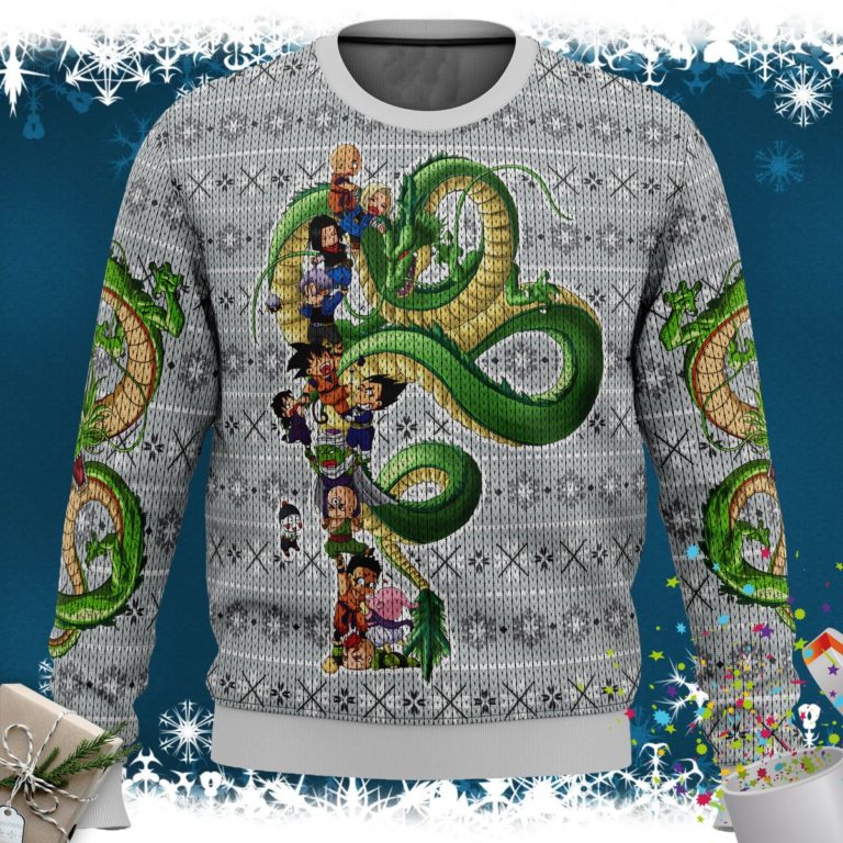 Dragonball Z Play with the Dragon Ugly Christmas Sweater