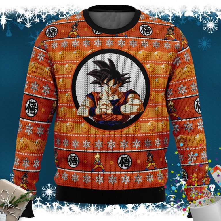 Dragonball Z Son Goku Ugly Christmas Sweater
