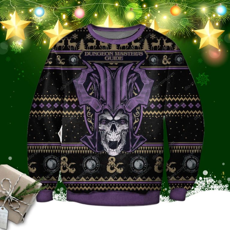Dungeon Master’s Guide 3d Print Ugly Christmas Sweater