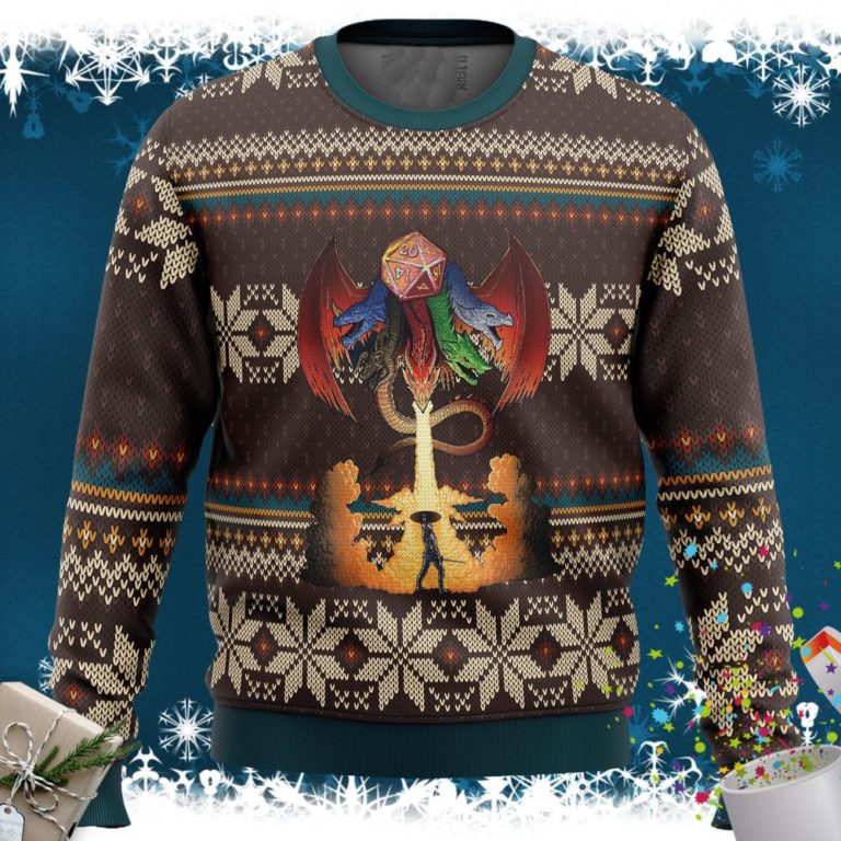 Dungeons &amp Dragons Ugly Christmas Sweater