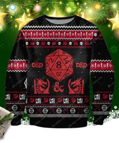 Dungeons & Dragons 3d Print Ugly Christmas Sweatshirt