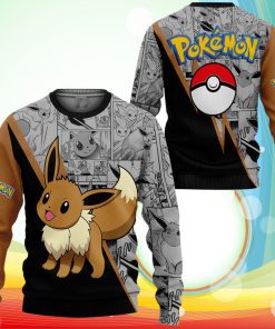 Eevee Sweatshirt Anime Pokemon Sweater