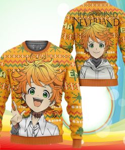 Emma Ugly Christmas Sweater Anime The Promised Neverland Xmas Gifts