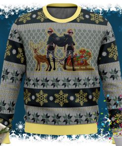 Eren Yeager and Levi Ackerman Attack on Titan Ugly Christmas Sweater