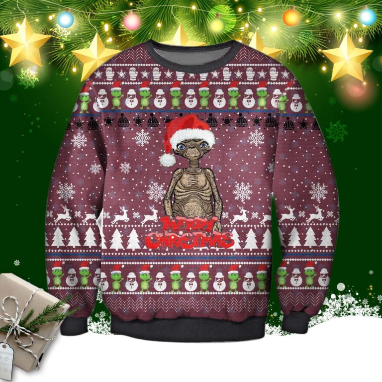 E.T. The Extra-Terrestrial Ugly Christmas Sweatshirt, Sweater