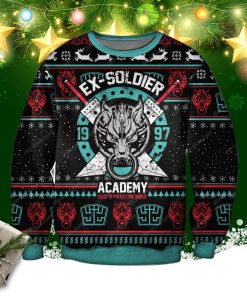 Ex-Soldier Final Fantasy 3d Print Ugly Christmas Sweater