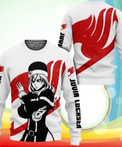 Fairy Tail Juvia Lockser Sweatshirt Silhouette Anime 3D Printed Sweaters