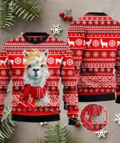 Festive Llama Xmas Ugly Christmas Sweater