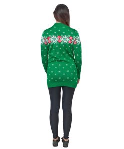 Festive Snowflakes Womens Ugly Christmas Sweater Dress
