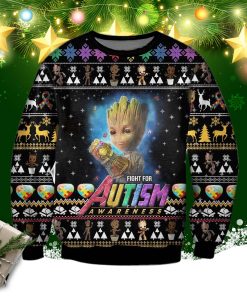 Fight For Autism Awareness 3d Print Ugly Sweatshirt