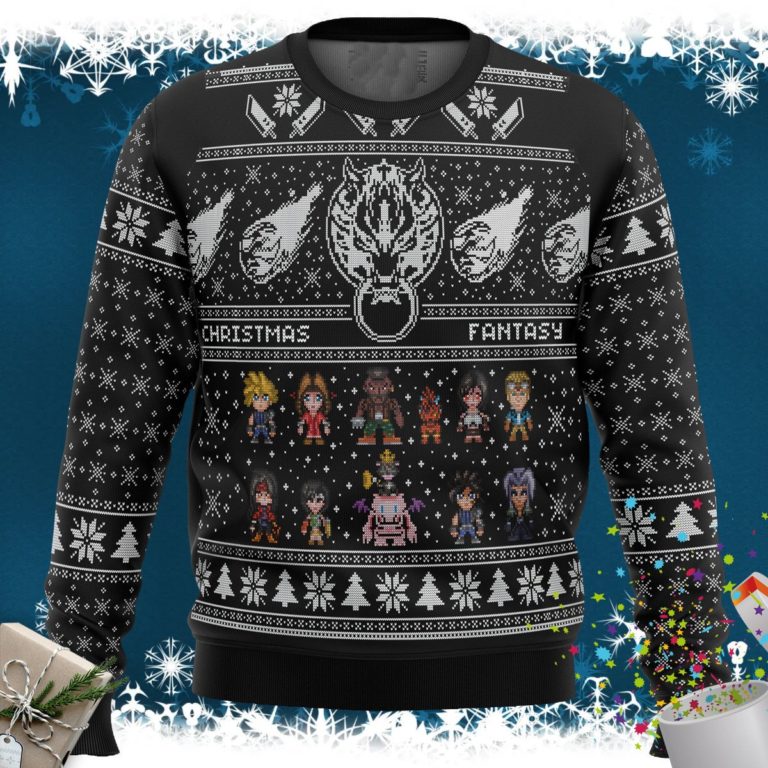 Final Fantasy 7 VII FF7 Ugly Christmas Sweater