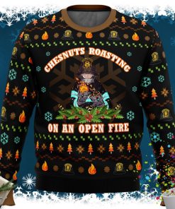 Fire Force Chesnuts Roasting Ugly Christmas Sweater