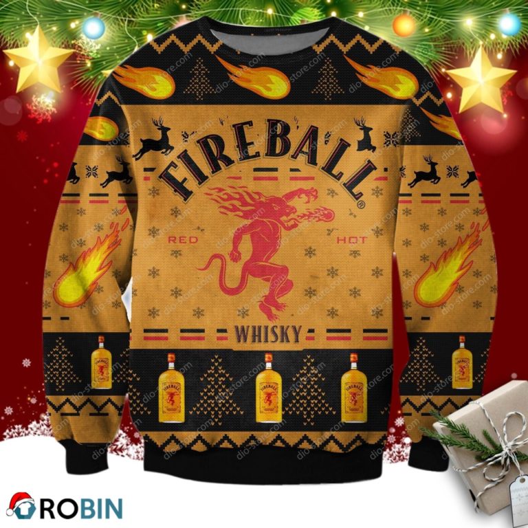 Fireball Cinnamon Ugly Christmas Sweatshirt