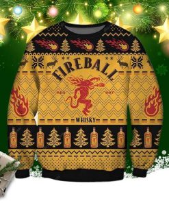 Fireball Cinnamon Whisky Knitting Pattern 3d Print Ugly Sweater Fireball Cinnamon Whisky Knitting Pattern 3d Print Ugly Sweater