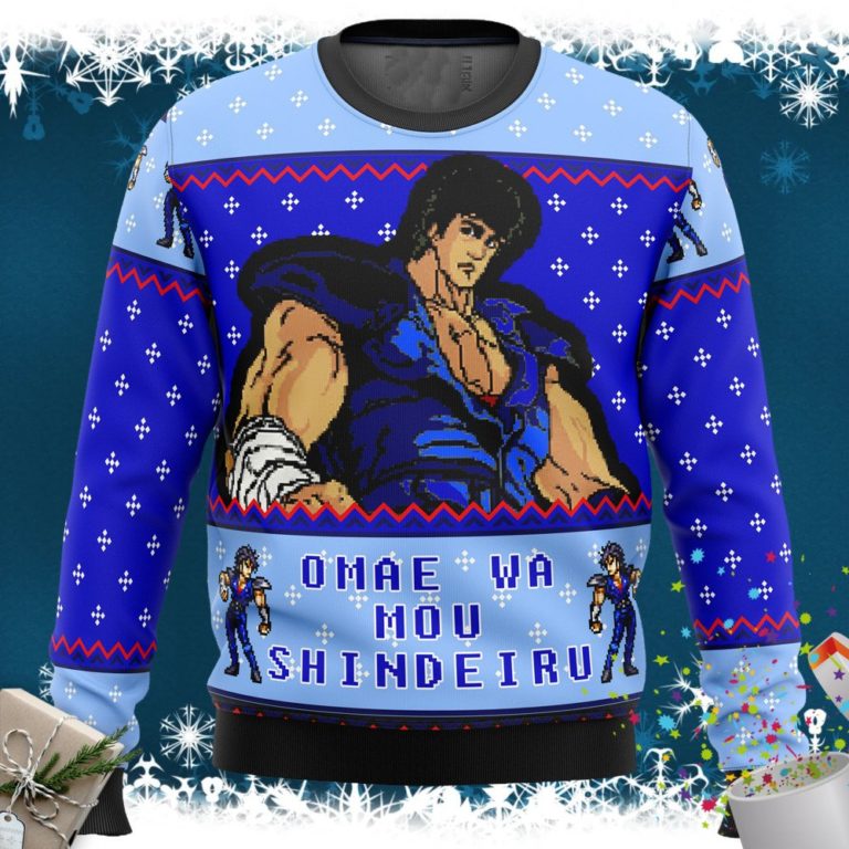 Fist of the North Star Omae Wa Mou Shindeiru Ugly Christmas Sweater