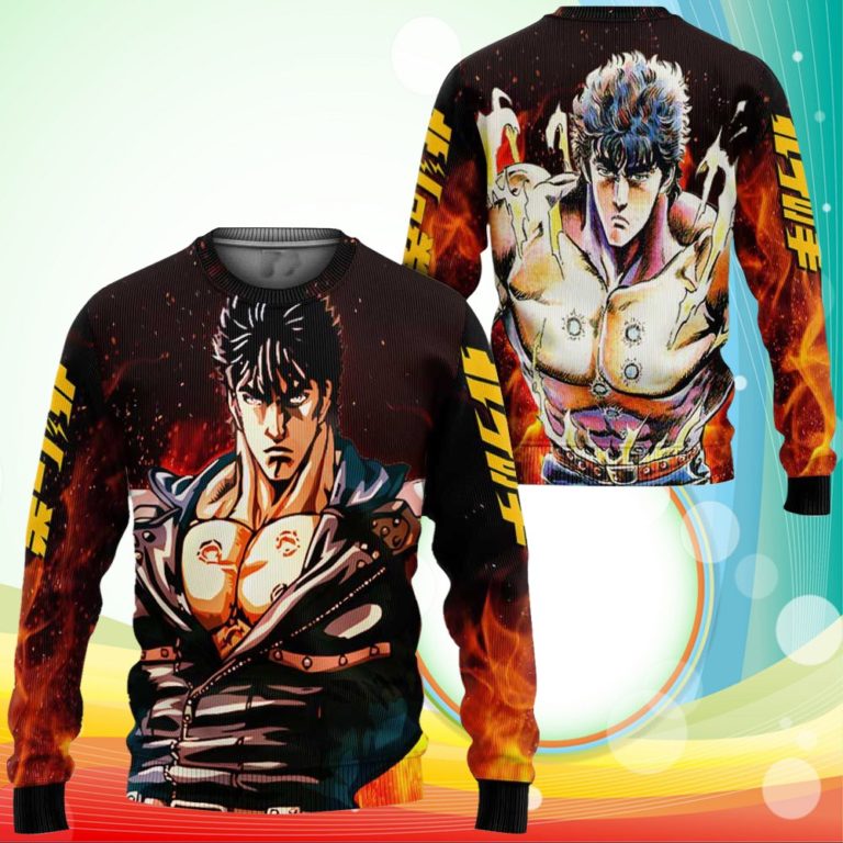 Fist of the North Star Sweater Anime 3D Printed Sweaters