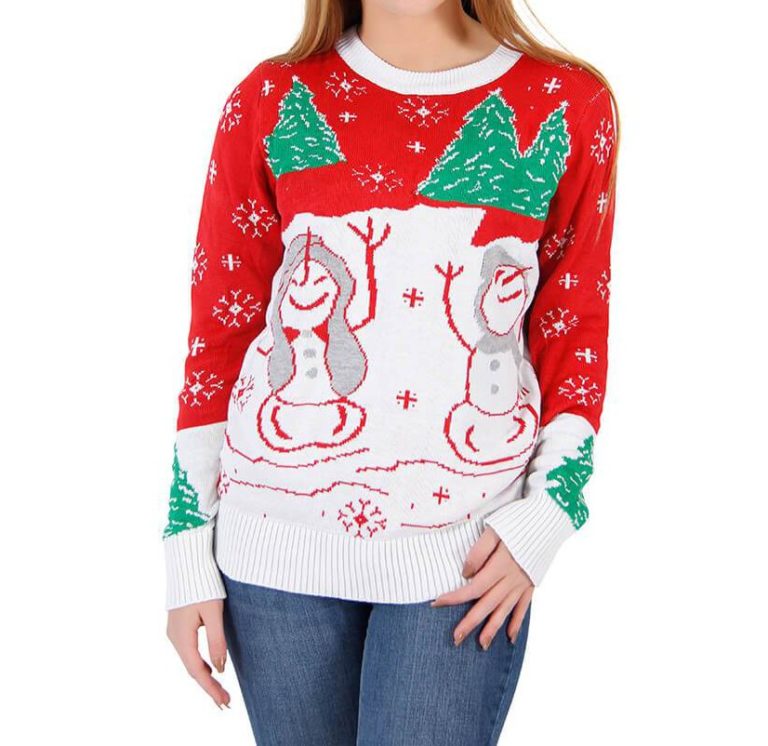 Flashing Lights Led Ugly Christmas Sweater