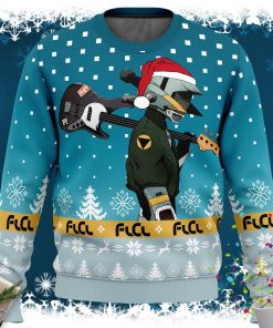 FLCL Canti Saw Christmas Tree Ugly Christmas Sweater