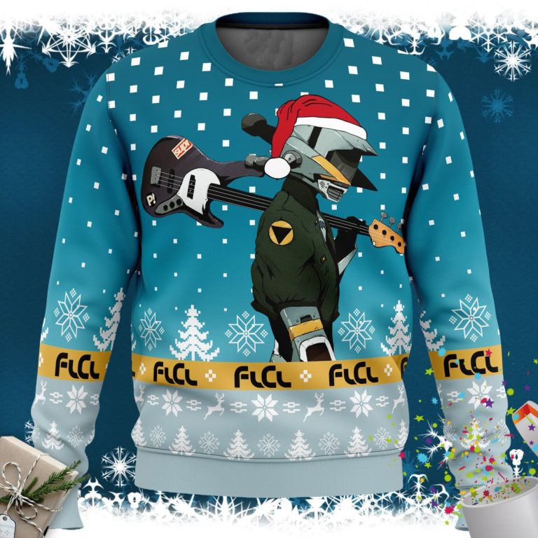 FLCL Canti Saw Christmas Tree Ugly Christmas Sweater