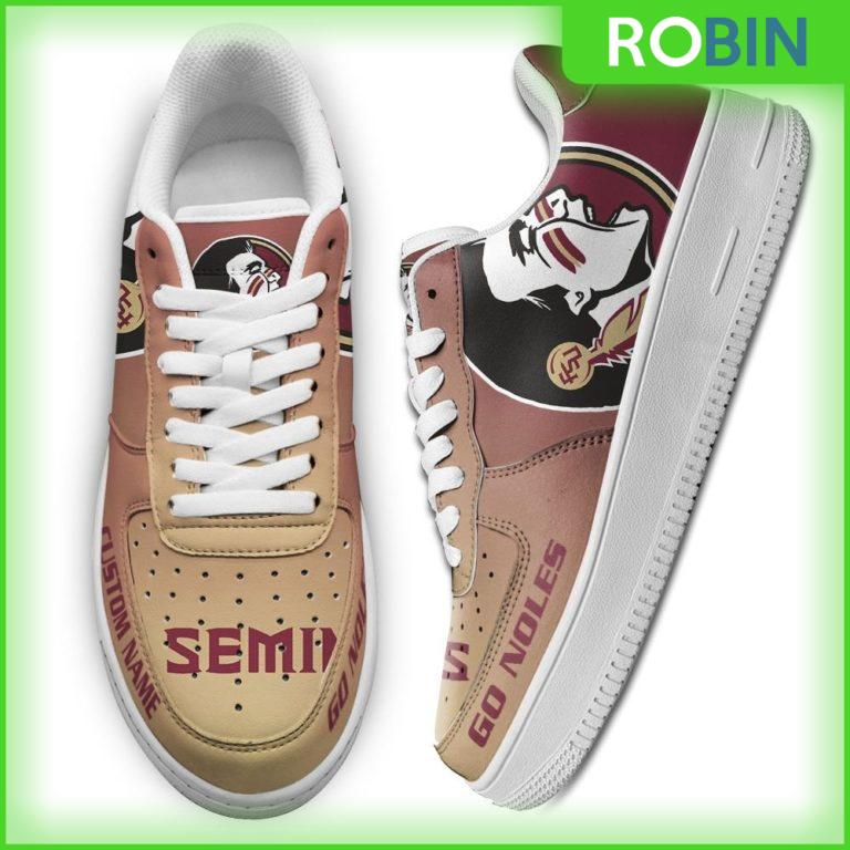 Custom Name Florida State Seminoles Custom AF1 Sneakes