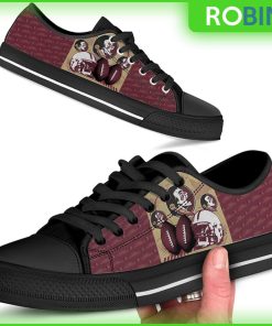 Florida State Seminoles NCAA Football Low Top Canvas Shoes Florida State Seminoles NCAA Football Low Top Canvas Shoes