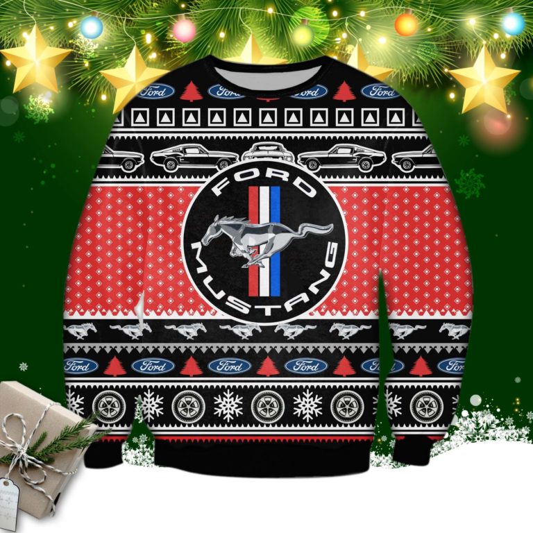 Ford Mustang 3d Print Ugly Sweater