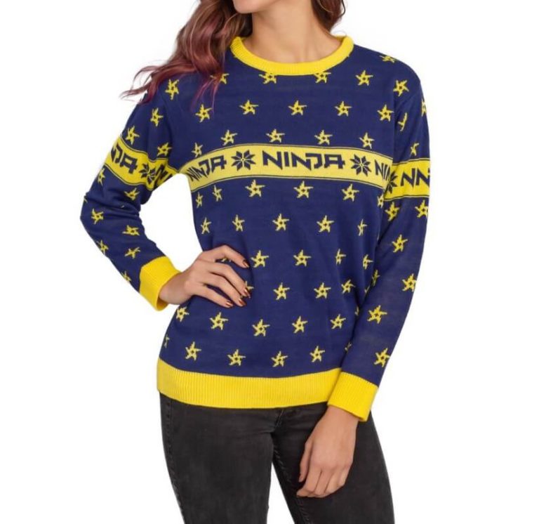 Fortnite Ninja Ugly Christmas Sweater With Shuriken