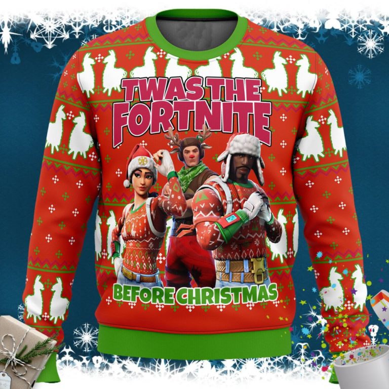 Fortnite Twas Night Ugly Christmas Sweater