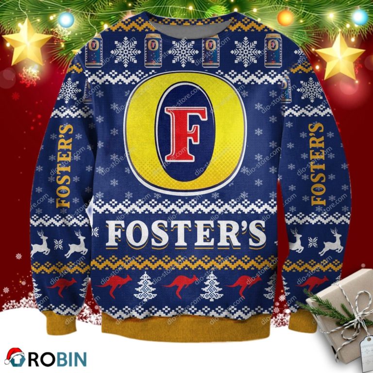 Foster’s Beer 3d Print Ugly Christmas Sweatshirt
