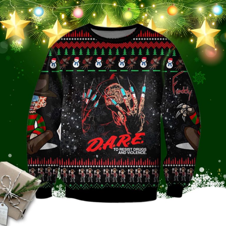 Freddy Krueger Knitting Pattern 3d Print Ugly Sweater