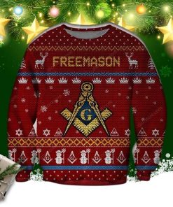 Freemason Knitting Pattern 3d Print Ugly Christmas Sweater Freemason Knitting Pattern 3d Print Ugly Christmas Sweater