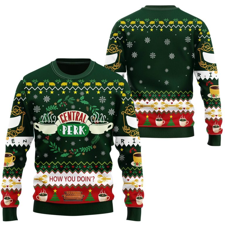 Friend Central Perk Ugly Christmas Sweatshirt
