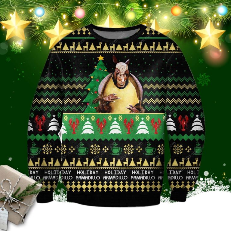 Friends Holiday Armadillo 3d Print Ugly Christmas Sweater