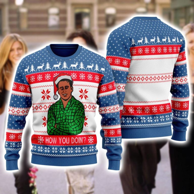 Friends Joey 3D Printed Ugly Christmas Sweatshirt