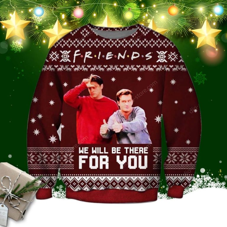 Friends Knitting Pattern 3d Print Ugly Christmas Sweater