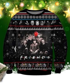 Friends Movie With Horror Characters 3d Print Ugly Christmas Sweatshirt, Sweater