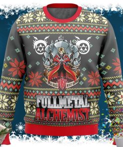 Fullmetal Alchemist Alt Ugly Christmas Sweater