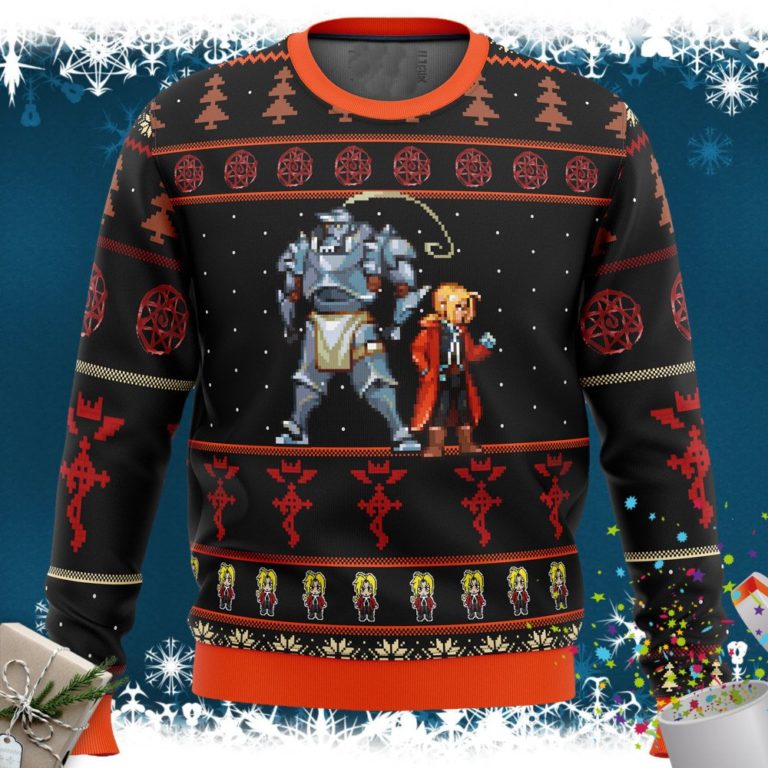 Fullmetal Alchemist Elrics Sprites Ugly Christmas Sweater