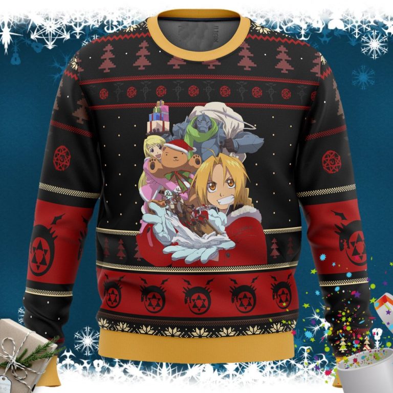 Fullmetal Alchemist Holidays Ugly Christmas Sweater