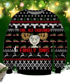 Fun Old Fashioned Family Xmas Knitting Pattern 3d Print Ugly Christmas Sweater, Sweatshirt