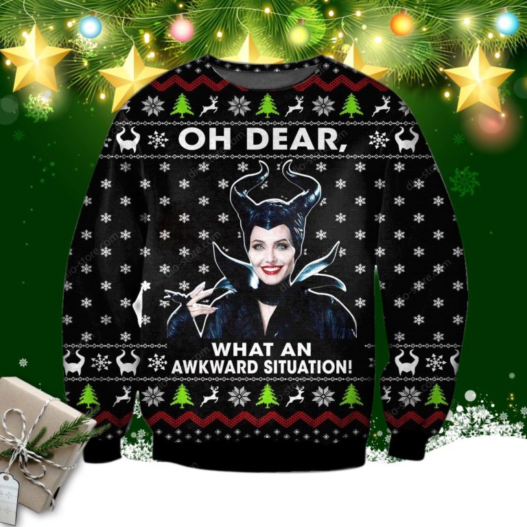 Funny Maleficent 3d Print Ugly Sweater