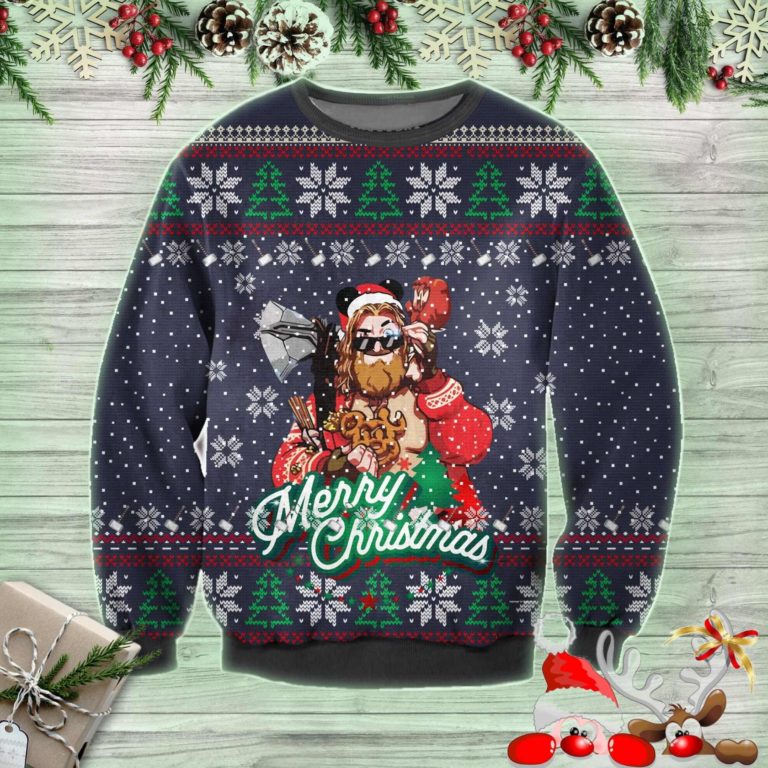 Funny Thor Ugly Christmas Sweatshirt, Sweater