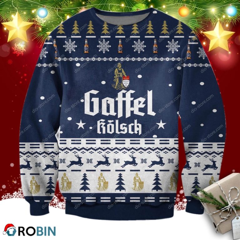 Gaffel Kolsch Beer Ugly Christmas Sweatshirt