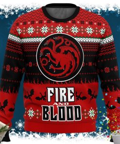 Game of Thrones Fire and Blood Ugly Christmas Sweater