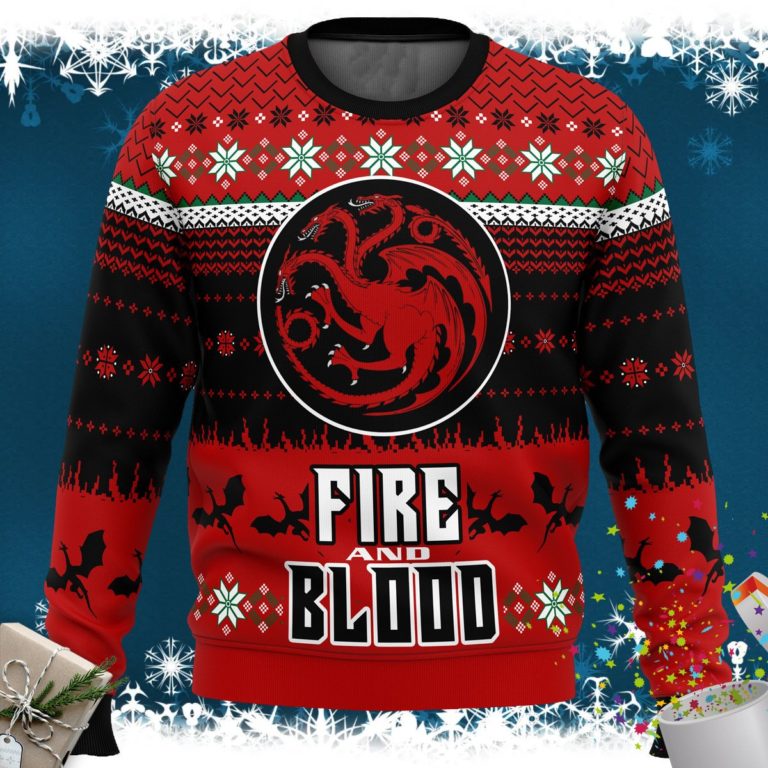 Game of Thrones Fire and Blood Ugly Christmas Sweater