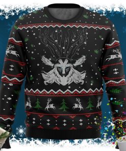 Ghibli Forest Spirit Ugly Christmas Sweater