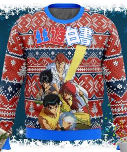 Ghost Fighter Yu Yu Hakusho Alt Ugly Christmas Sweater